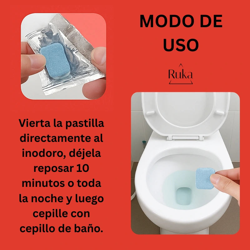 ¡Inodoro como nuevo y desinfectado con solo un uso! (Caja de 12 Unidades)