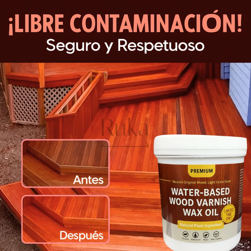 Barniz Petrificante Sellador De Madera (1 litro) - Protege tu madera del sol, calor y humedad. 🌿☀️