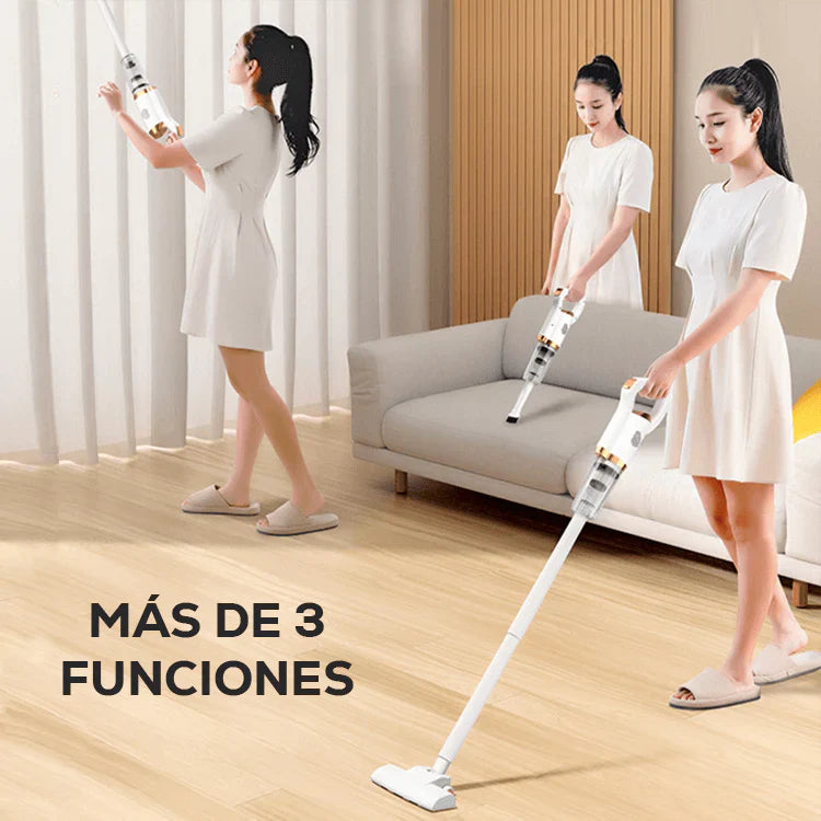 TurboClean - ¡Limpieza Turbo! Aspiradora Inalámbrica 4 en 1. Tu Aliada de Cada Día