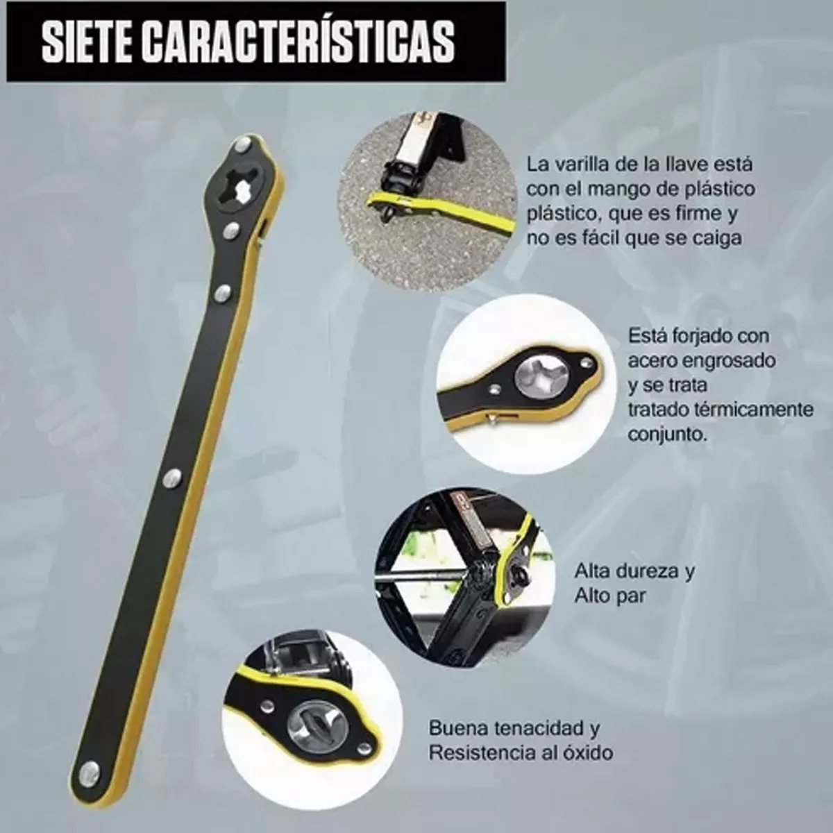 TrinqueMaster™ - Llave Para Gata de Auto Ultra Flexible.