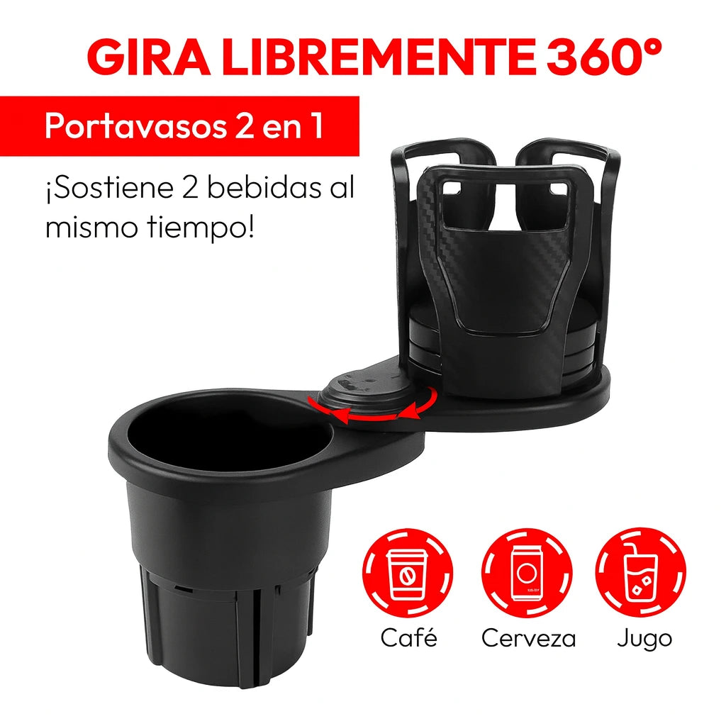PortaMax® – Portavasos Car Cup Holder | Organiza y Protege tu Auto