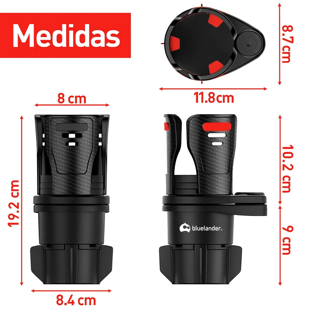 PortaMax® – Portavasos Car Cup Holder | Organiza y Protege tu Auto