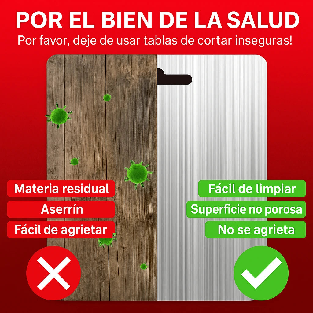 Lo que no ves, te puede enfermar: ¡Cambia tu tabla por una SafeCut™! (20x30cm)