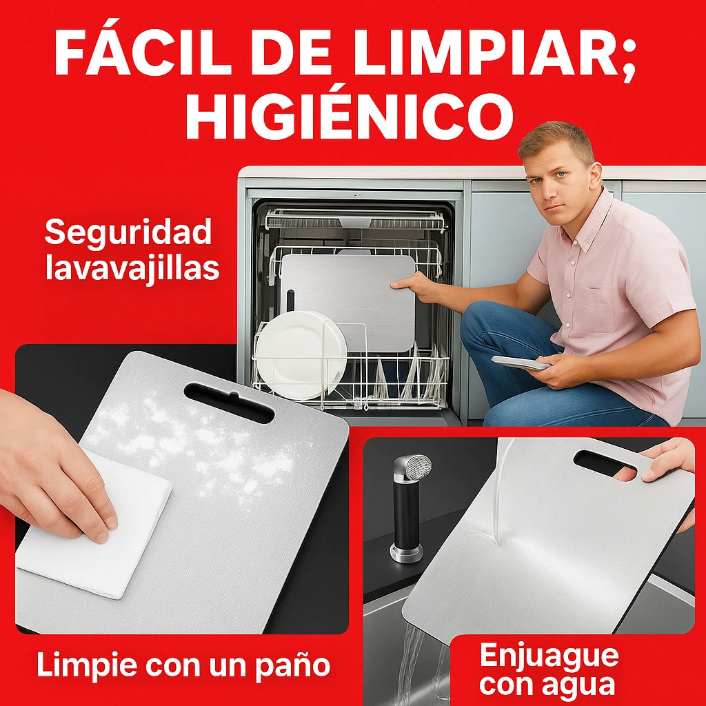 Lo que no ves, te puede enfermar: ¡Cambia tu tabla por una SafeCut™! (20x30cm)