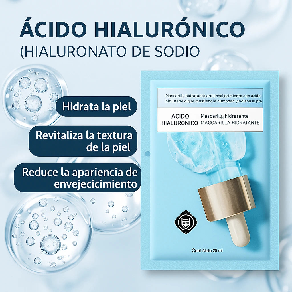 Tu momento de belleza empieza con esta mascarilla hidratante y rejuvenecedora. (10 Unidades)