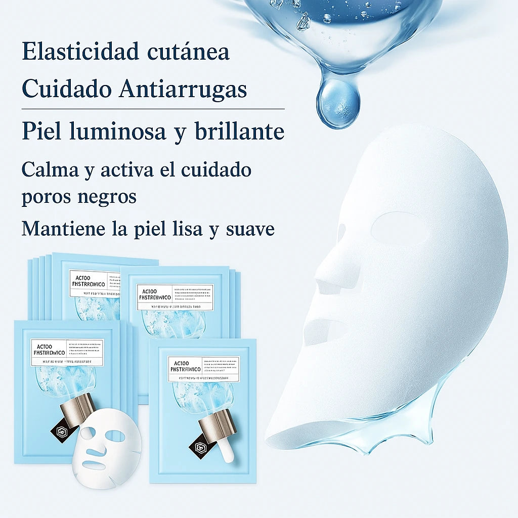 Tu momento de belleza empieza con esta mascarilla hidratante y rejuvenecedora. (10 Unidades)