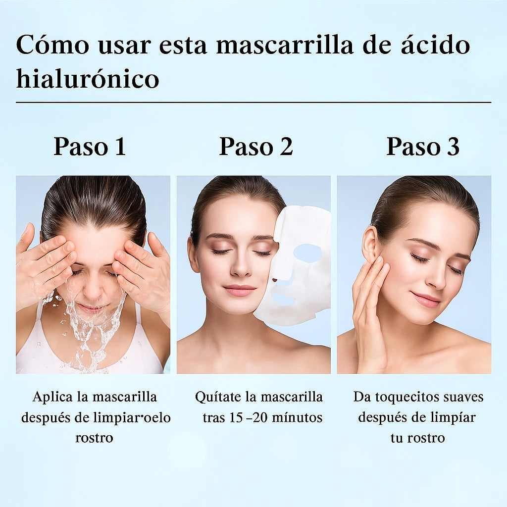 Tu momento de belleza empieza con esta mascarilla hidratante y rejuvenecedora. (10 Unidades)