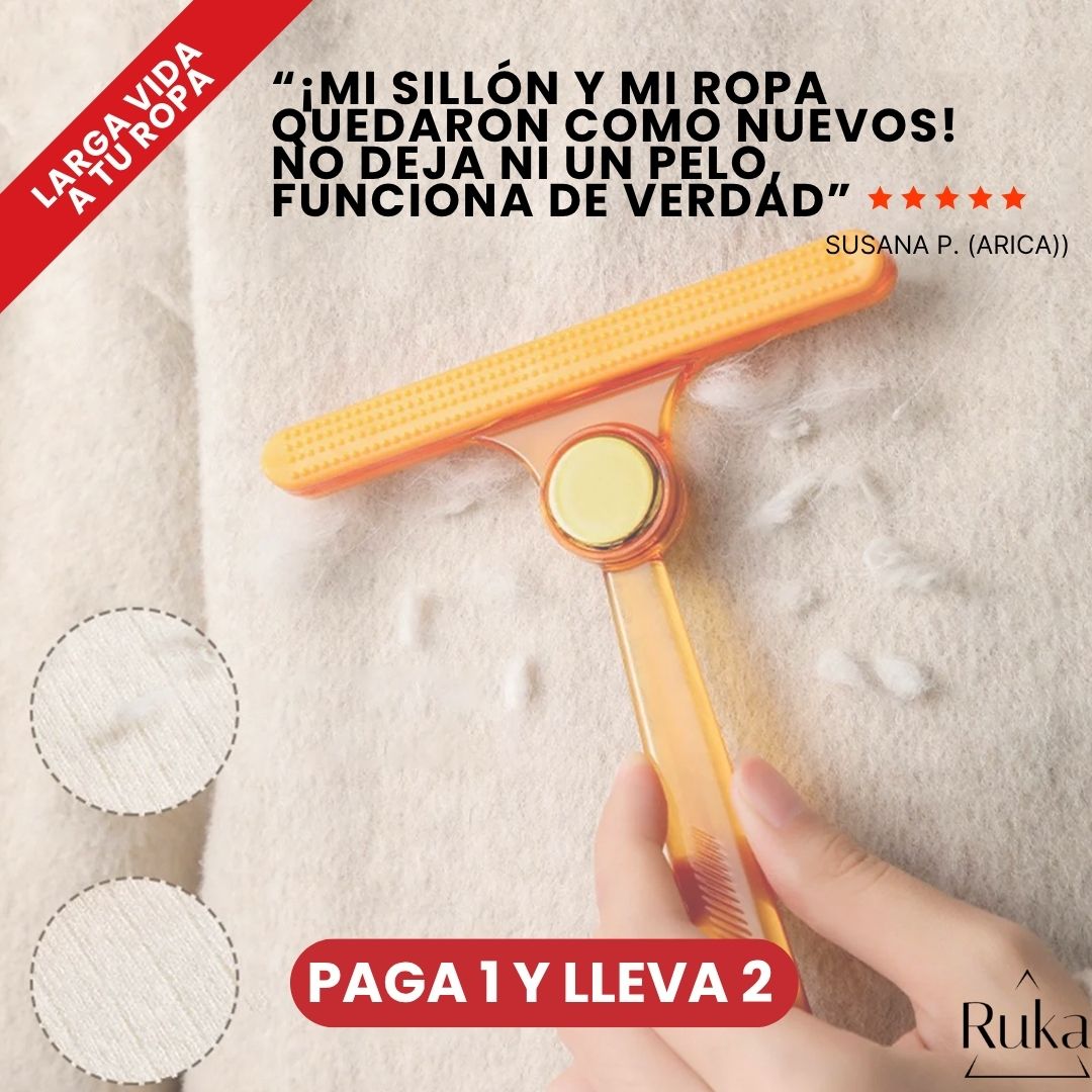 ¡Devuelve la vida a tu ropa en segundos, sin pelusas ni bolas de pelo! (2x1)