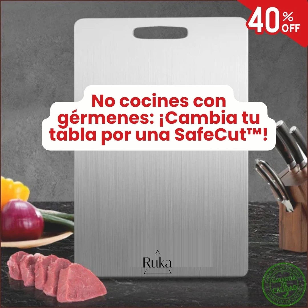 Lo que no ves, te puede enfermar: ¡Cambia tu tabla por una SafeCut™! (20x30cm)