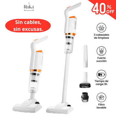 TurboClean - ¡Limpieza Turbo! Aspiradora Inalámbrica 4 en 1. Tu Aliada de Cada Día