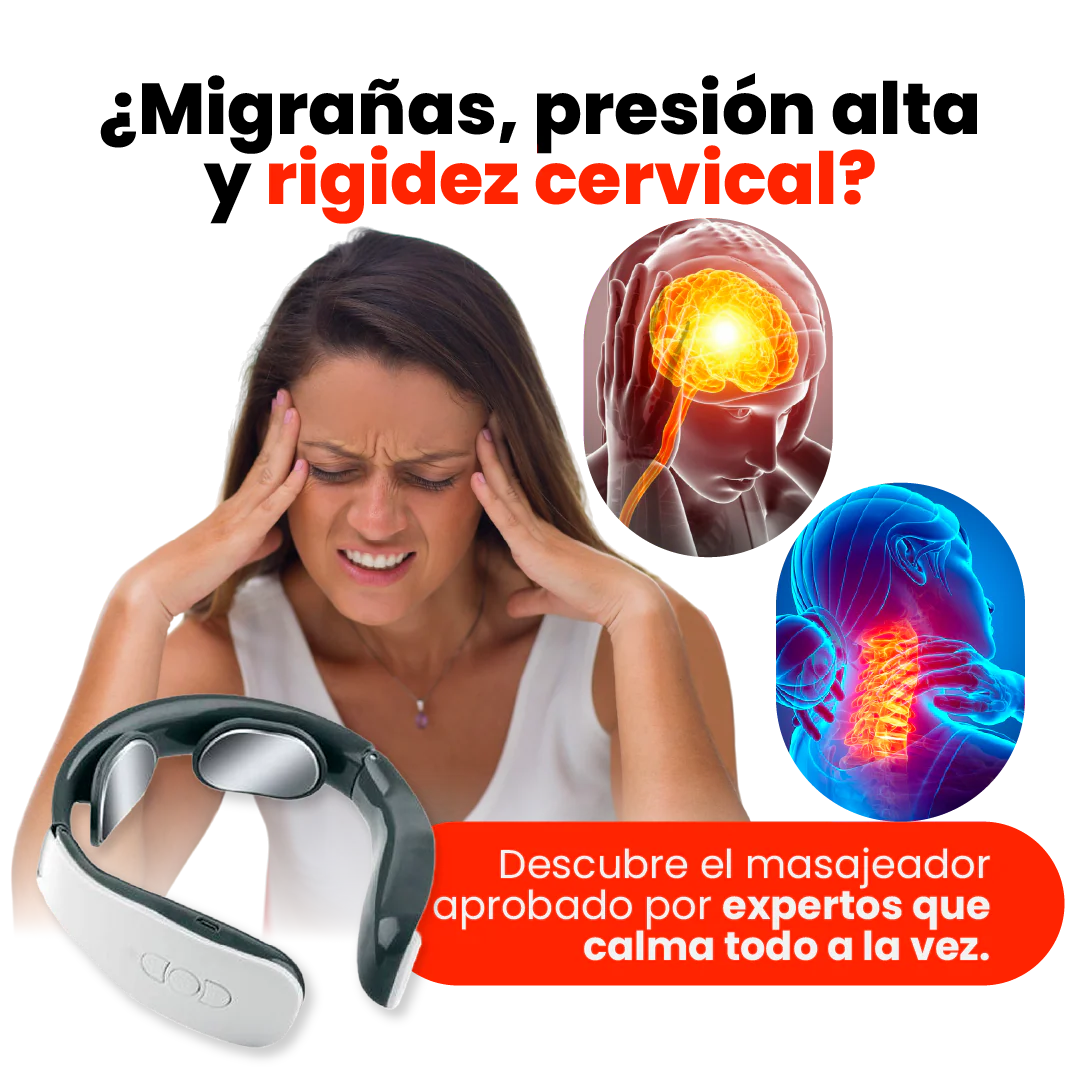 NeuroRelax Pro - Masajeador cervical terapéutico para aliviar dolor, estrés y migrañas