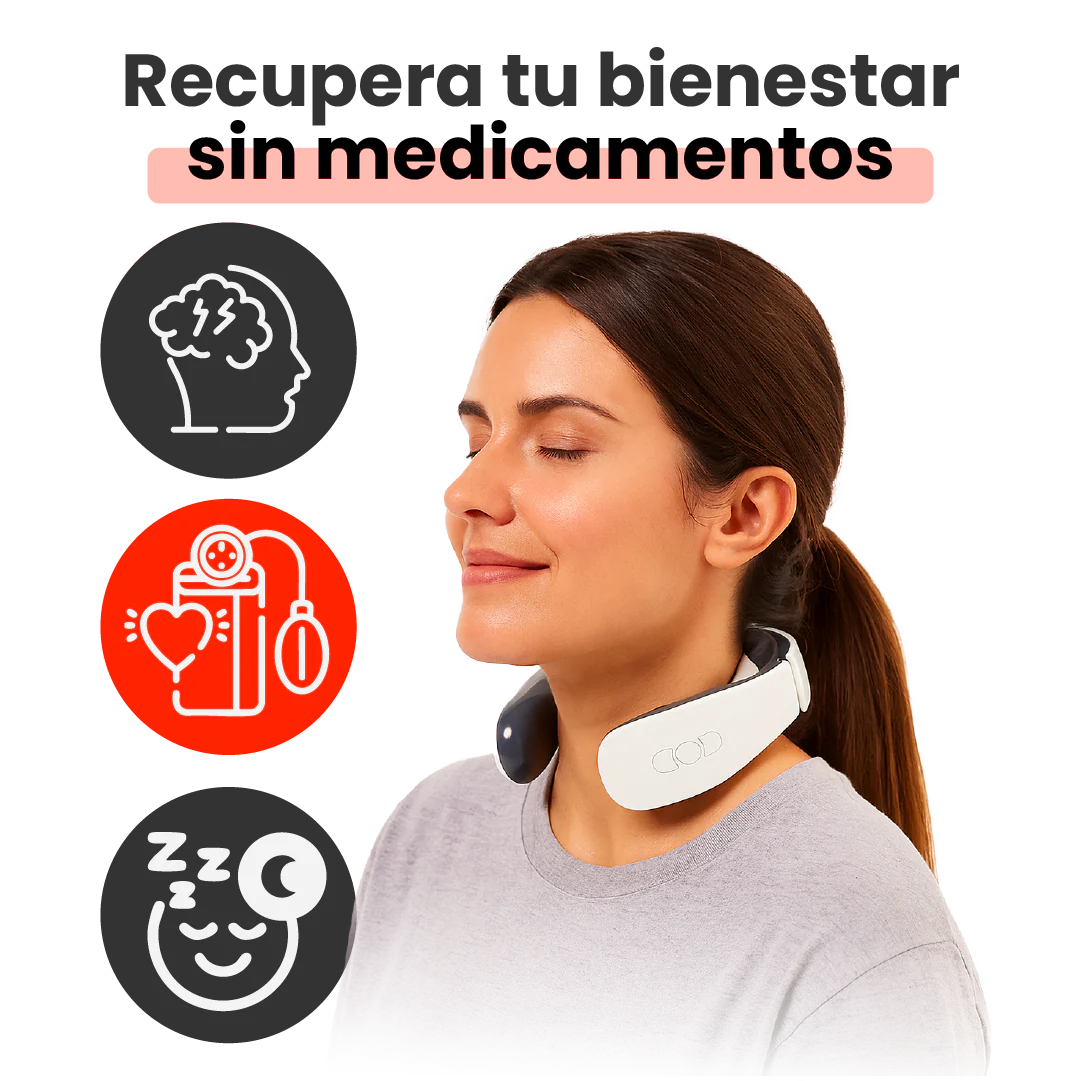 NeuroRelax Pro - Masajeador cervical terapéutico para aliviar dolor, estrés y migrañas