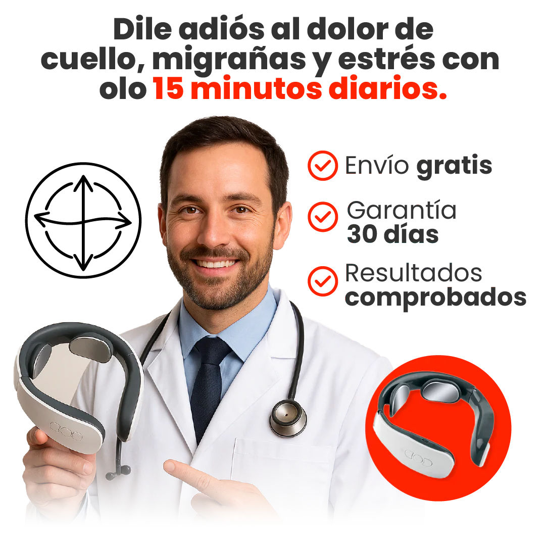 NeuroRelax Pro - Masajeador cervical terapéutico para aliviar dolor, estrés y migrañas