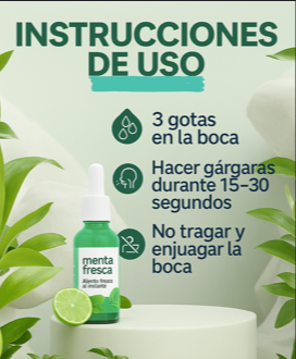 MentaFresca®: Previene el Mal Aliento Naturalmente (PRECIO LANZAMIENTO 2x1)