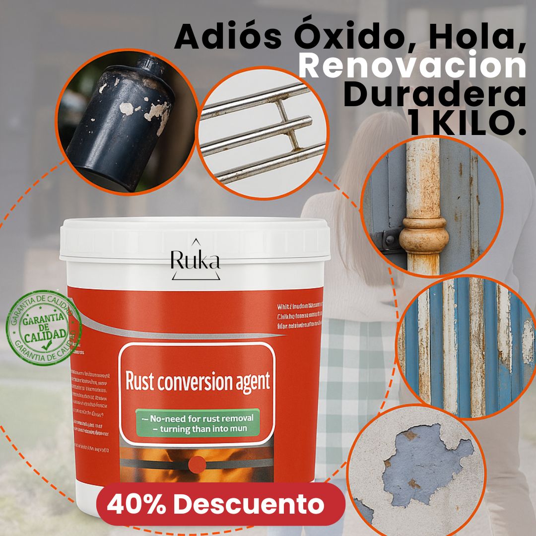 ¡Restaurar metal oxidado nunca fue tan fácil! (1 kilo)