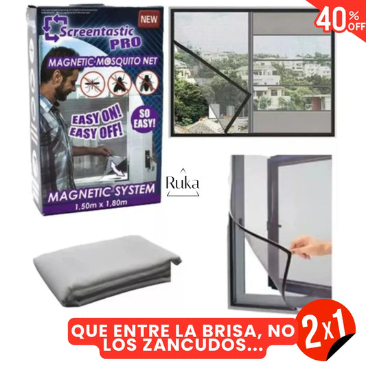 Mosquitero Magnetica - 150x180cm (ajustable) (2x1)
