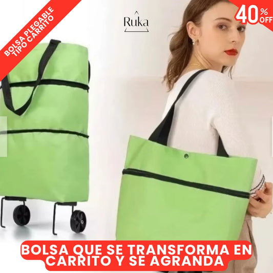 🛒 RODABAG™ — La bolsa que se hace carro.