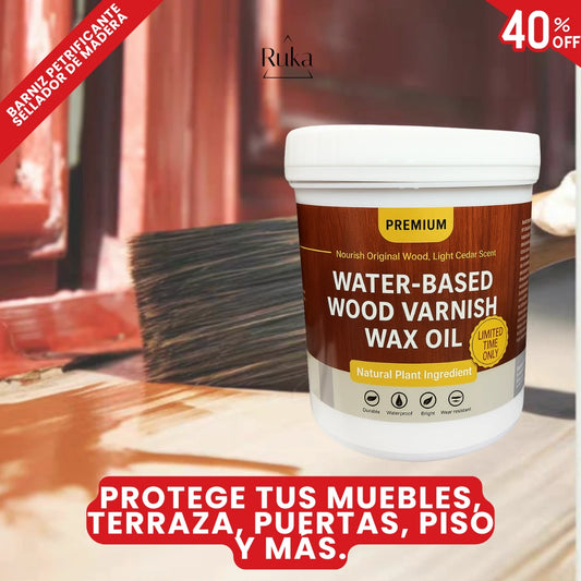 Barniz Petrificante Sellador De Madera (1 litro) - Protege tu madera del sol, calor y humedad. 🌿☀️