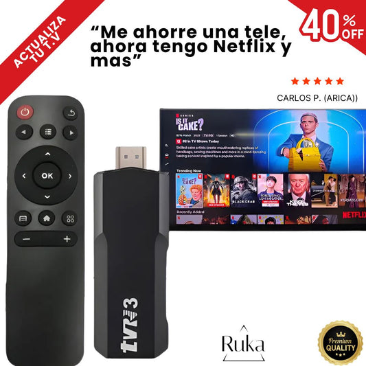 Convierte tu tele en una Smart TV en 1 solo paso. Sin cables. Sin técnicos. Sin gastar millones.