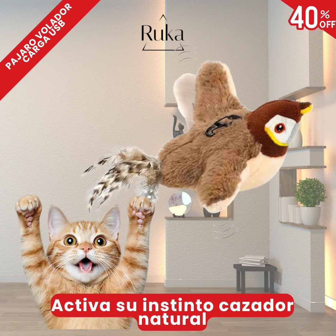 Pajarito Mágico® – Diversión sin fin para tu gato 🐾