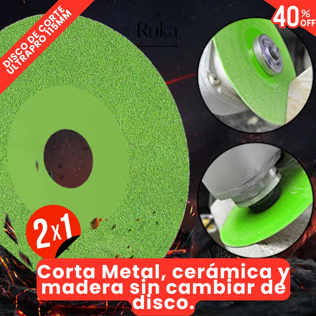 Un disco, toda la pega: corta metal, cerámica y madera sin parar (115mm)
