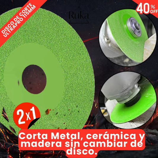 Un disco, toda la pega: corta metal, cerámica y madera sin parar (115mm)