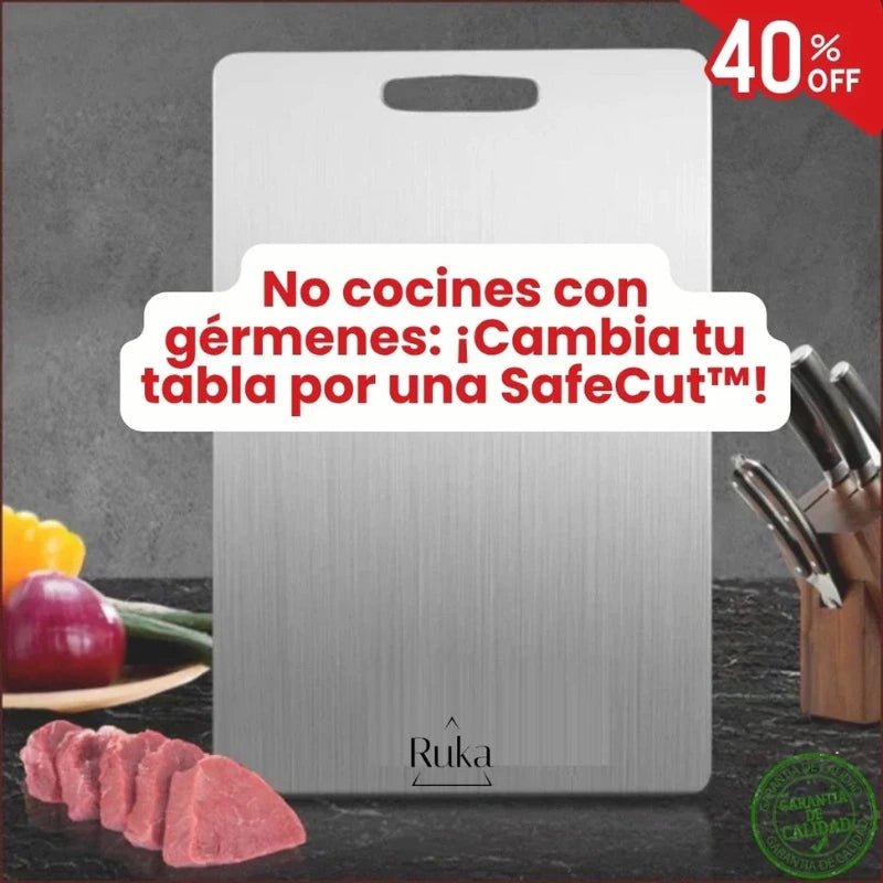Cambia Tu Tabla De Cortar Vieja Por La SafeCut™ y elimina bacterias ocultas(20x30cm)