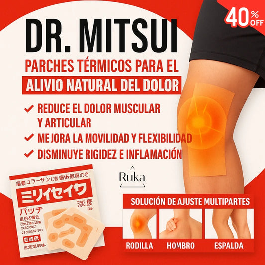 Dr. Mitsui - Parches Termicos Para el Alivio Natural del Dolor (20 UNIDADES)